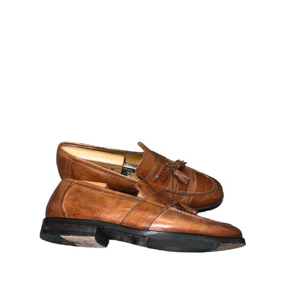 ✨Johnston & Murphy dress shoes Brown leather size 9.5 with tassels✨ main image 6